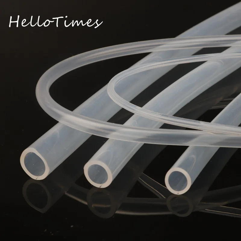 5 Meters Transparent Food Grade Silicone tube 2 4 6 8 10 12 16 20mm Flexible Garden Rubber hose Aquarium Soft Tubing Hose