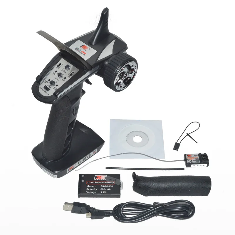

Flysky Fuss FS-G T2B with G R3E Receiver 3 Channel Car Model Remote Control 2.4G with Lithium Battery Full Set