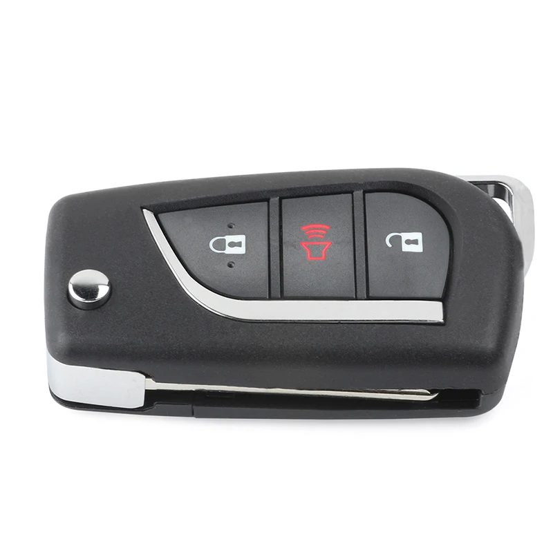 KEYECU удаленное Управление ключи для Toyota Camry, Fob 3 кнопки-H чип-TOY48 лезвия-FCC, аддитивного цветового пространства(ID: HYQ12BFB-89070-06790