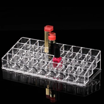 

36 Grids Acrylic Lipstick Rack Nail Polish Holder Cosmetic Storage Cases Makeup Organizer Jewelry Storage Box