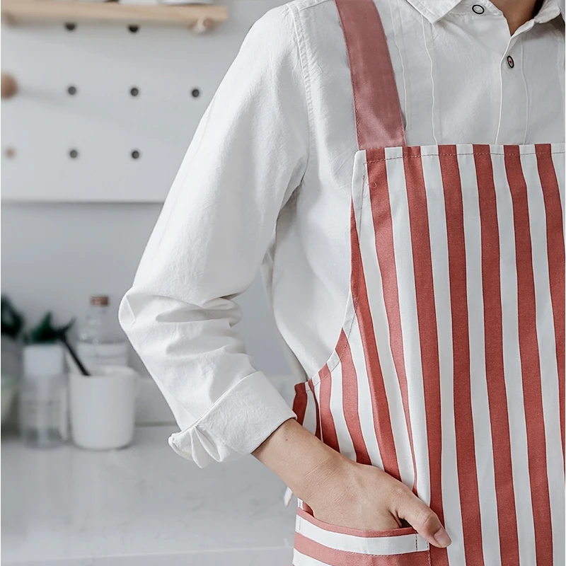 

2016 New Kitchen Apron For Women Jap Style Pink Natural Simple Design NO SMQHAPRNPK