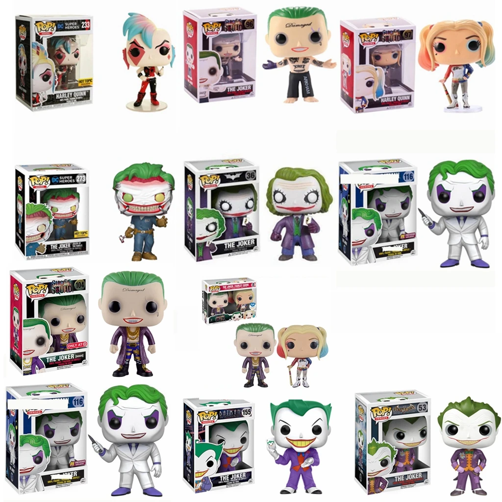 Funko pop отряд самоубийц Харли Квинн Джокер виниловая экшн фигурка Коллекционная