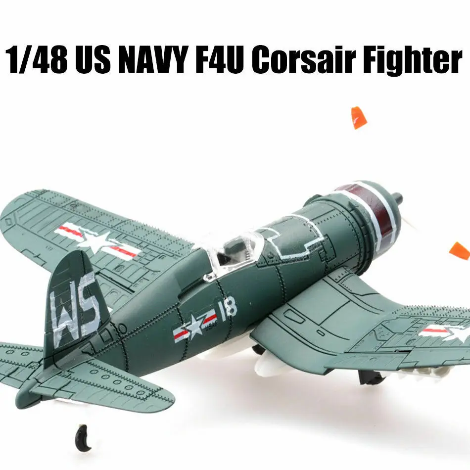 

1/48 scale WWII US NAVY F4U Corsair Fighter Plastic Aircraft Airplane Assembly Model Airplane Random Color