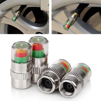 

4pcs/lot Car Tire Valve Caps Bolt-in Aluminum Theftproof Car Wheel Nipple Tires Valves Tyre Stem Air Caps Tapones Accessories