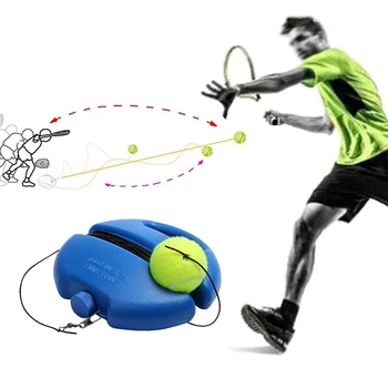 

Exercise Tennis Training Tool Tennis Self-Study Trainer With Elastic Rope Rebound Ball Baseboard Sparring Device New