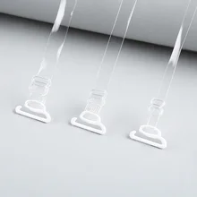 Прозрачный Разъемный бюстгальтер на бретельках невидимый плечевой ремень эластичная застежка на плечо ленточный крюк женский нескользящий ремень