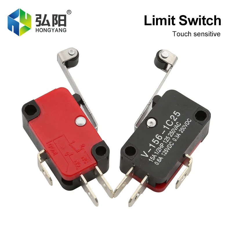 16A Mini Finecorsa In Miniatura Contatto Argento Momentaneo Auto-Reset Cerniera Leva Del Rullo Braccio Interruttore Di Corsa Meccanico