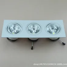 Светодиодные фары квадратный скот два три головы решетка лампы Белый Матовый Серебряный высокой мощности потолочный светильник