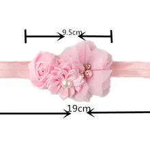 Стиль,, Европейская и американская детская лента для волос, аксессуары для волос, комбинированная отделка розовыми бутонами и жемчужные детские головные уборы