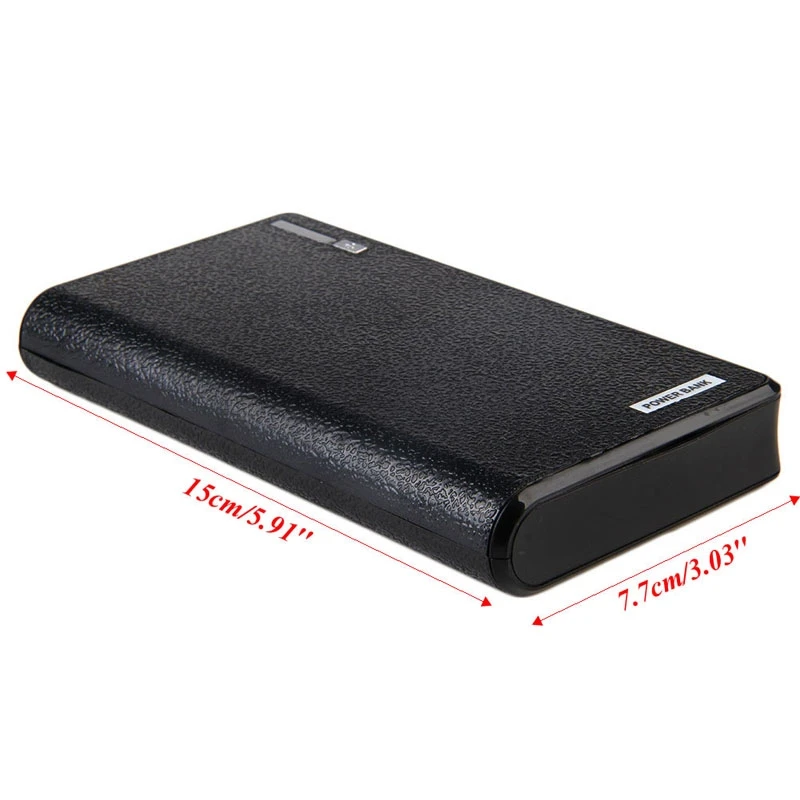 Двойной USB внешний аккумулятор 6x18650 внешний резервный аккумулятор зарядное устройство чехол Коробка для телефона