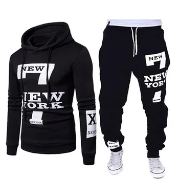 

2020 new sweater sweater pants casual spring and autumn two-piece digital printing personality suit couple suit