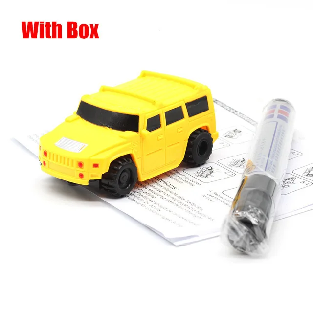 B05 with box Новинка,, волшебная ручка, индуктивный автомобиль, грузовик, следуем за любой нарисованной черной линией, трек, мини-игрушка, инженерные транспортные средства, обучающая игрушка - Цвет: B05 with box