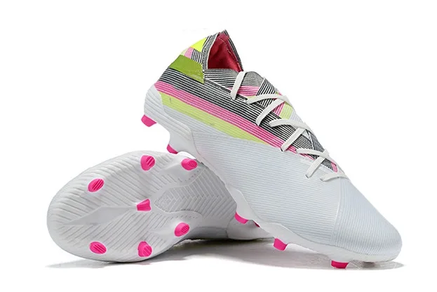 Мужские высокие футбольные бутсы Nemeziz 19+ FG Футбольная обувь футбольные бутсы olarize Pack Hardwired Dark Script 302 Redirect Pack - Цвет: 9