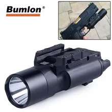 500 люмен Тактический X300 ультра пистолет фонарь для ружья X300U оружие свет фонарик Глок 19 свет для страйкбола охотничий фонарь