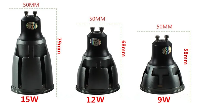 Суперъяркая приглушаемая Светодиодная лампа GU10/GU5.3/E27/MR16 точечный светильник с