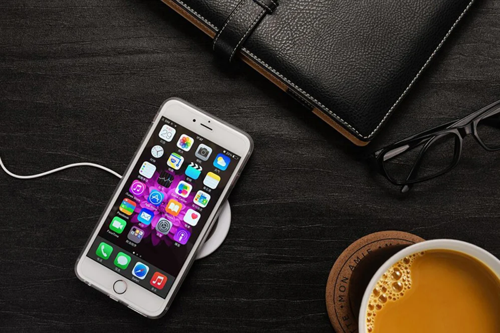 3mm Thin 10W Wireless Charger Pad for Samsung S10+ S7 Edge Note 10 9 iPhone X 8Plus 11 Pro XS Max XR Fast Wireless Charging Dock