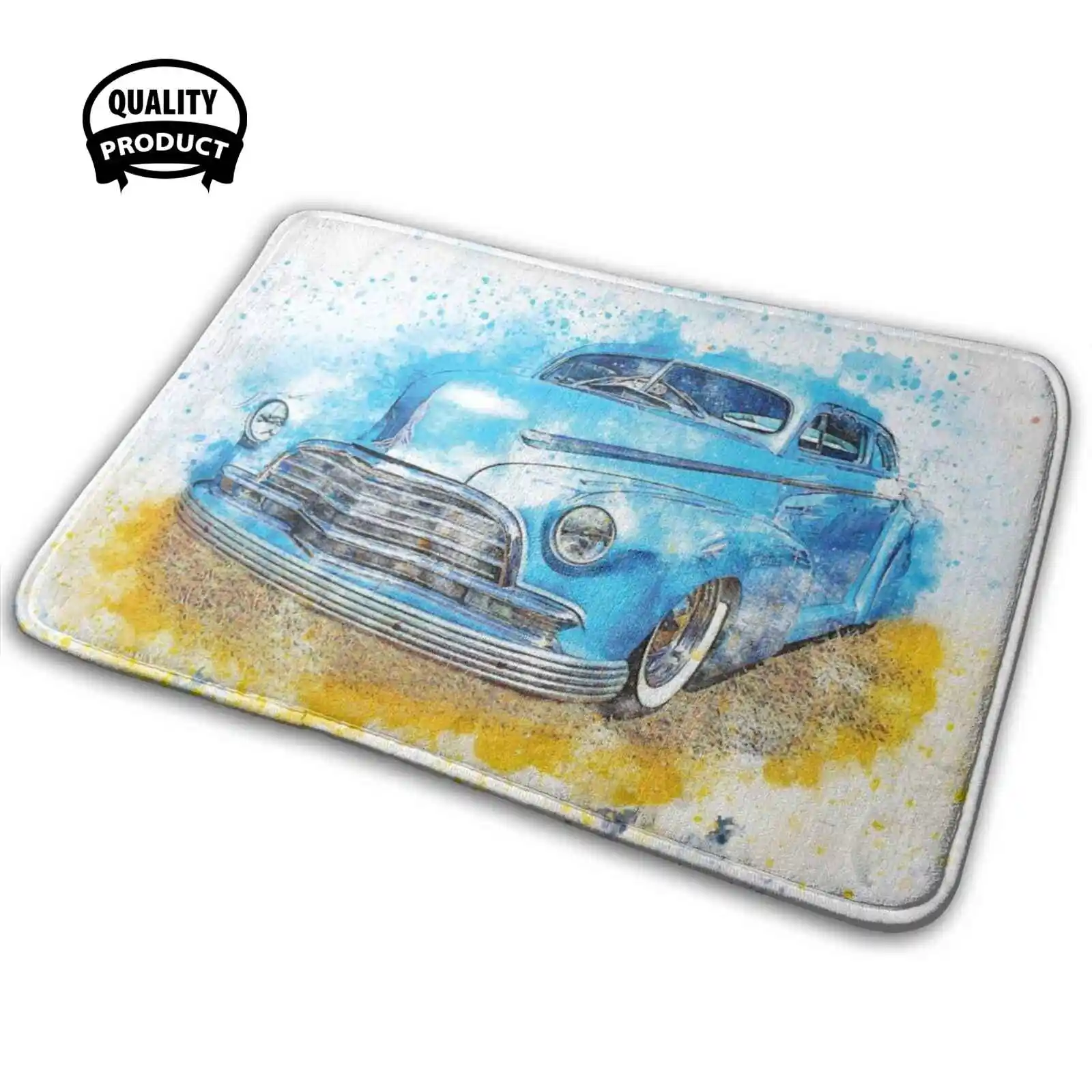 Old Car V.07 Soft Interessante Camera Merci Tappeto Tappeto Mamma Fiore Caffè 2021 Coron Uomo Cane Nero Bianco Cani Gatto Gatti 2021 Coron