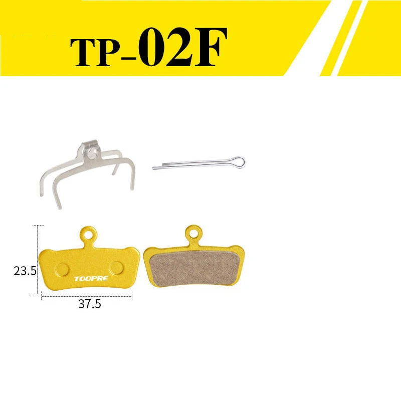 1 Pair/2pcs Mountain Bike Cycling Metal Disc Brake Pads All Metal Oil Disc Brake Bicycle Parts - Цвет: TP-02F