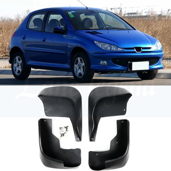 

4Pcs Car Fender Flares Mud Flaps Front Rear Mudflaps Mud Splash Guards Mudguards for Peugeot 206 1998-2012
