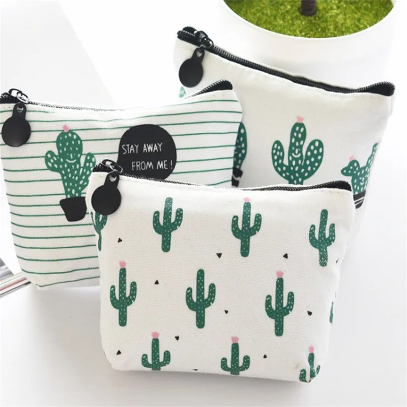 Coin Wallet Key-Holder Money-Pouch Canvas Small Kids Cute Hot 1PCS Fresh Women Bag