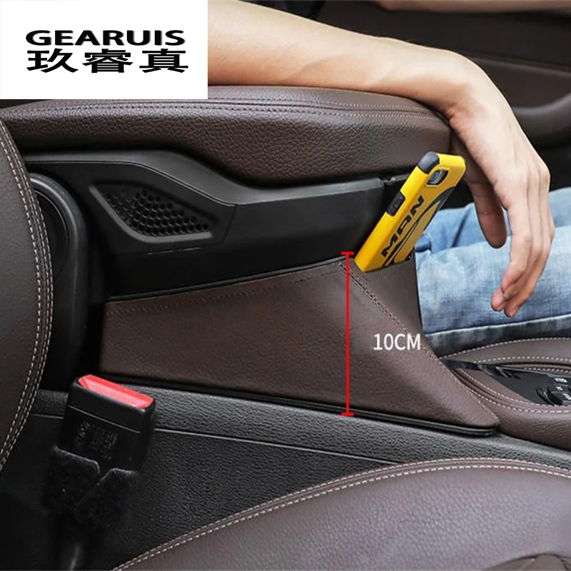Car styling Auto central storage box armrest remoulded glove cover decoration Sticker For BMW X1 F48 X2 F47 Interior Accessories