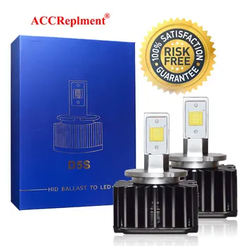 

Bright LED Headlight Bulbs Conversion Kit D5S 7600LM 90W, LED CSP Chips 6000K White For Car Truck High&Low Beam Light