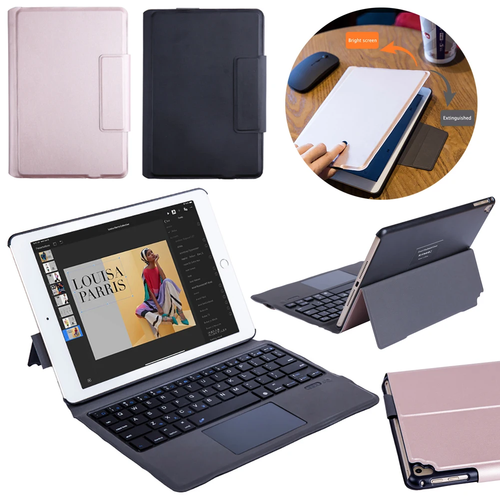 Защитный чехол из искусственной кожи для iPad Pro 9,7, беспроводная bluetooth-клавиатура для планшета, Чехол для iPad 9,7 Air 2