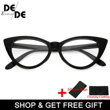Новые Сексуальные оптические очки кошачий глаз женские прозрачные дизайнерские очки винтажные прозрачные оптическая рамка для очков