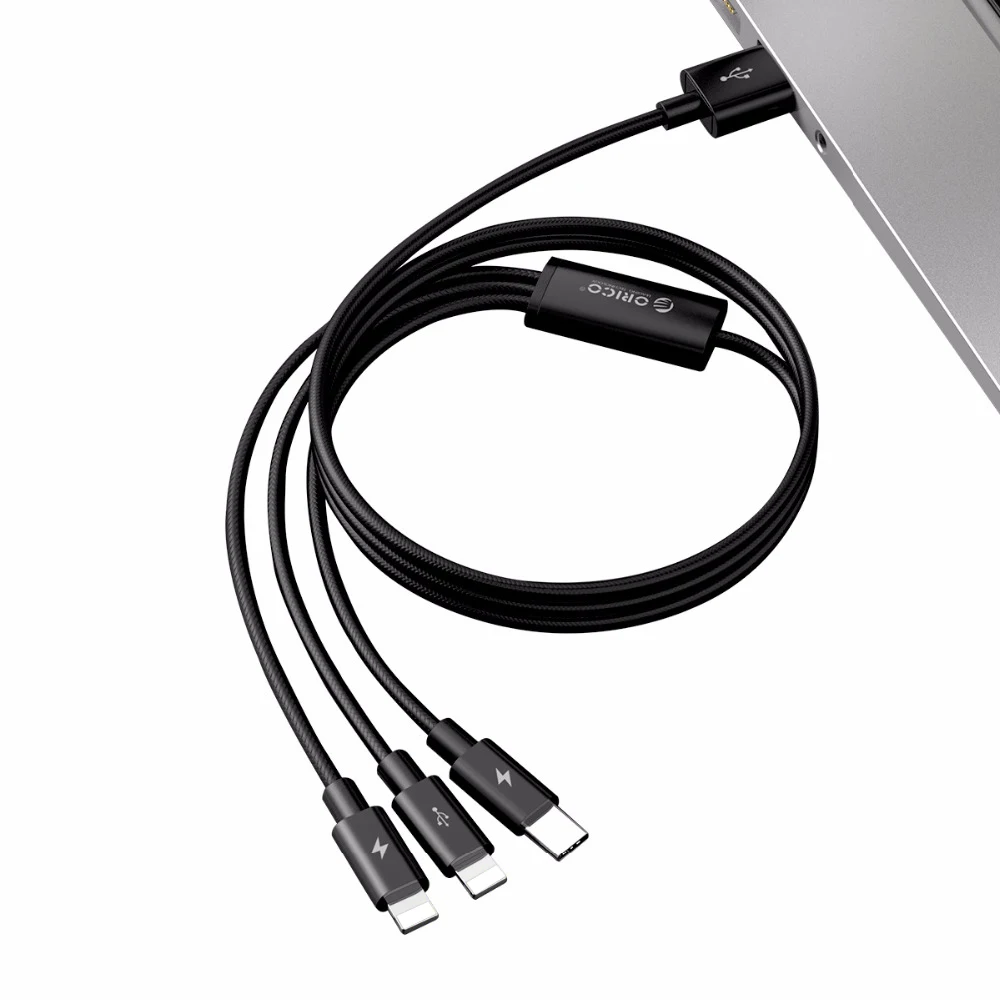  ORICO 3 in 1 USB Lightn Kabel für iPhone X Lade Ladegerät Micro USB Kabel Für Android USB Typ c tel