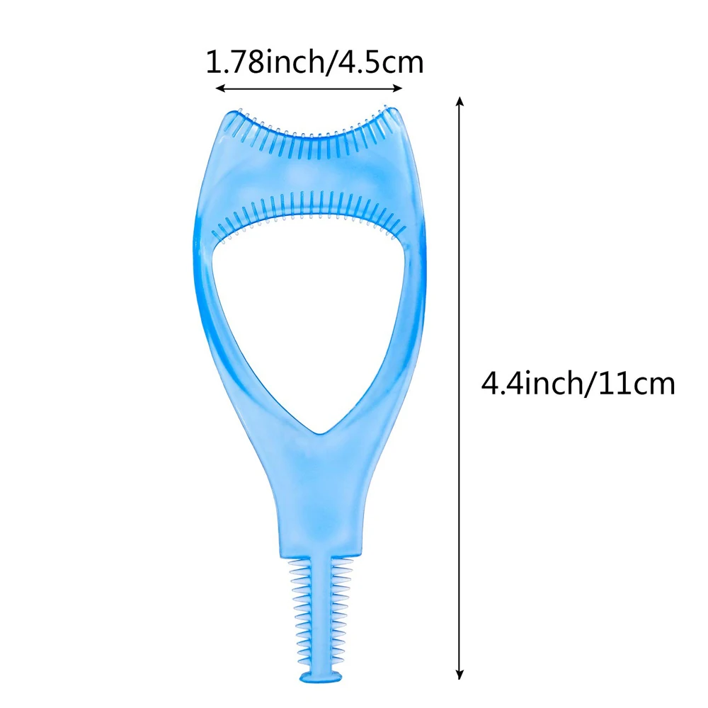 3 In 1 Makeup Mascara Shield Guard Eye Lash Mascara Applicator Comb Eyelash Curling makeup Brush Curler Cosmetics Tools