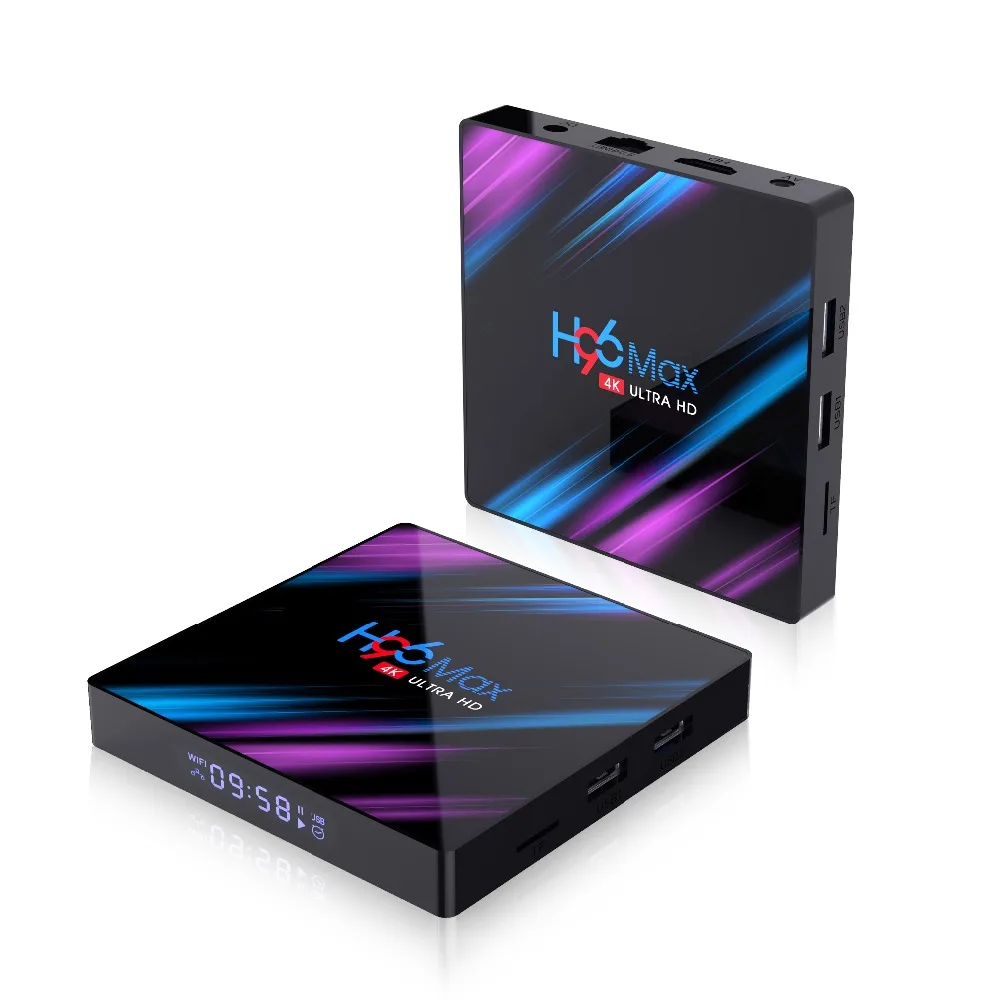 H96 Max 3318 A ТВ приставка Android 9,0 2,4G/5G двухдиапазонный Wifi RK3318 BT 4,0 2G 16G/4G 32G/4G 64G 4K HDR мини-приставка светодиодный дисплей USB3.0