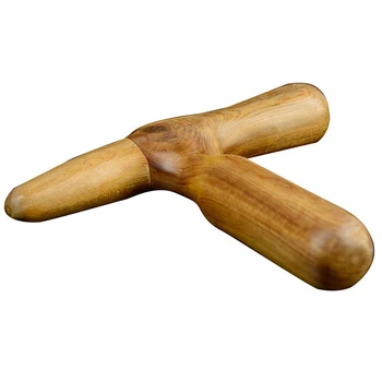 

1Pcs Acupuncture Acupoint Stick Cross Hammer Wood Hand Foot Leg Massager Health Beauty Tools