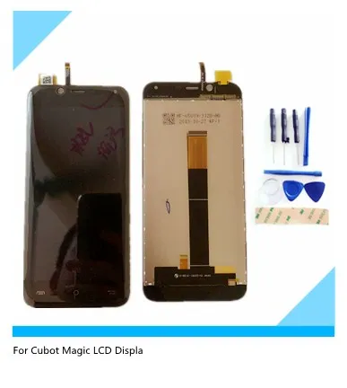 Черный 5 0 дюймовый ЖК дисплей для Cubot Magic + сенсорный экран дигитайзер в сборе