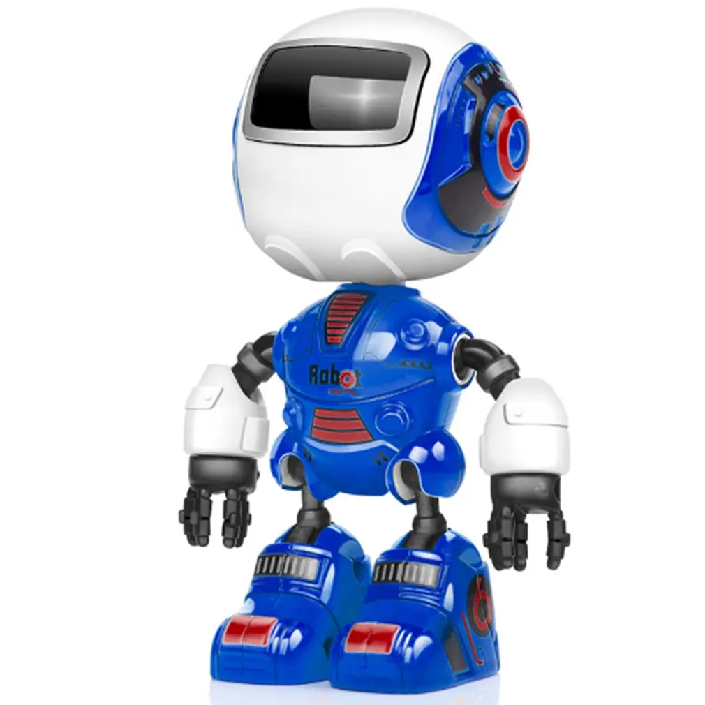 

Mini Alloy Cute Pet Robot Toys Funny Touch Induction DIY Puzzle Early Education Robot Model Joint Movable Toy Gift for Children