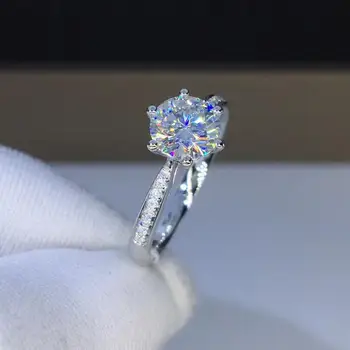 

925 silver personalized wedding ring romantic engagement ring white zircon topaz ring jewelry gift