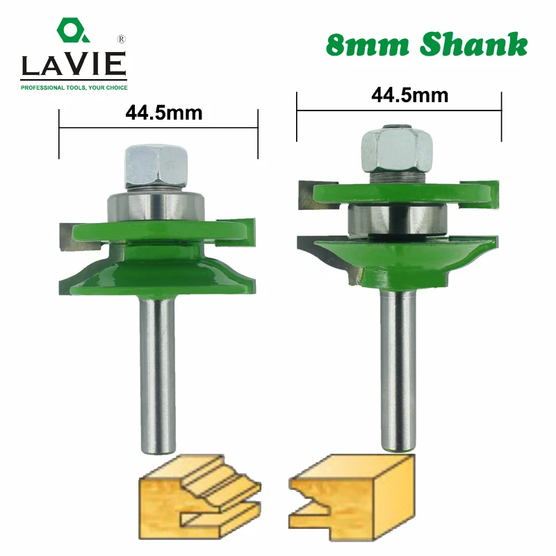 LAVIE 2 шт 8 мм Stile& Rail Set-Ogee Набор бит Tenon нож деревообрабатывающий резак карбид вольфрама фрезы для дерева MC02027