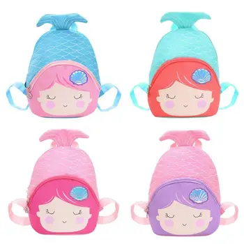

Cartoon Cute Children Backpack Fish Tail Lovely Girls School Shoulder Bag Kindergarten Baby Bags Travel Girls Knapsack
