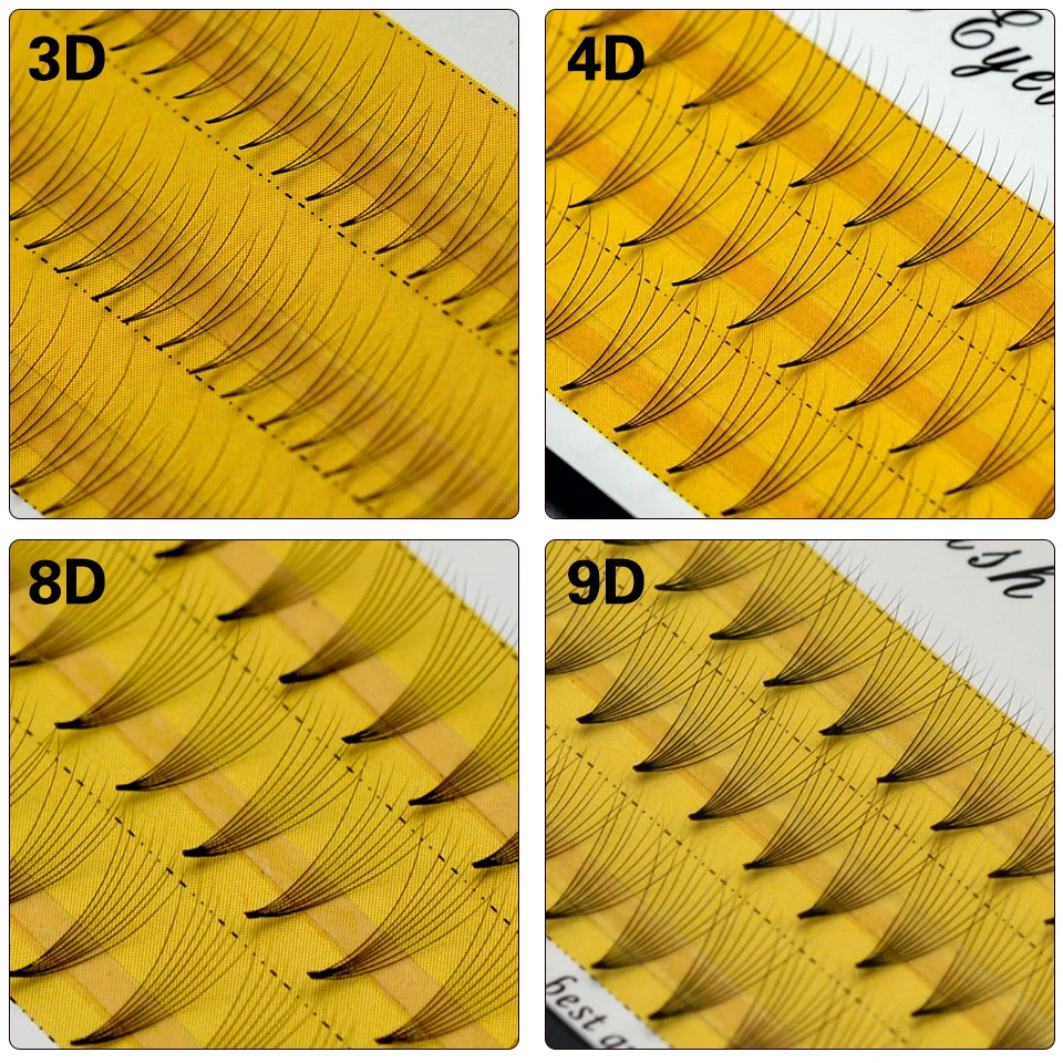 

Mink Lashes 3D/4D/5D/8D/9D/10D Eyelash Extension Supplies Wholesale 60pcs Wispy Lashes Extension Maquillaje Individual Eyelashes