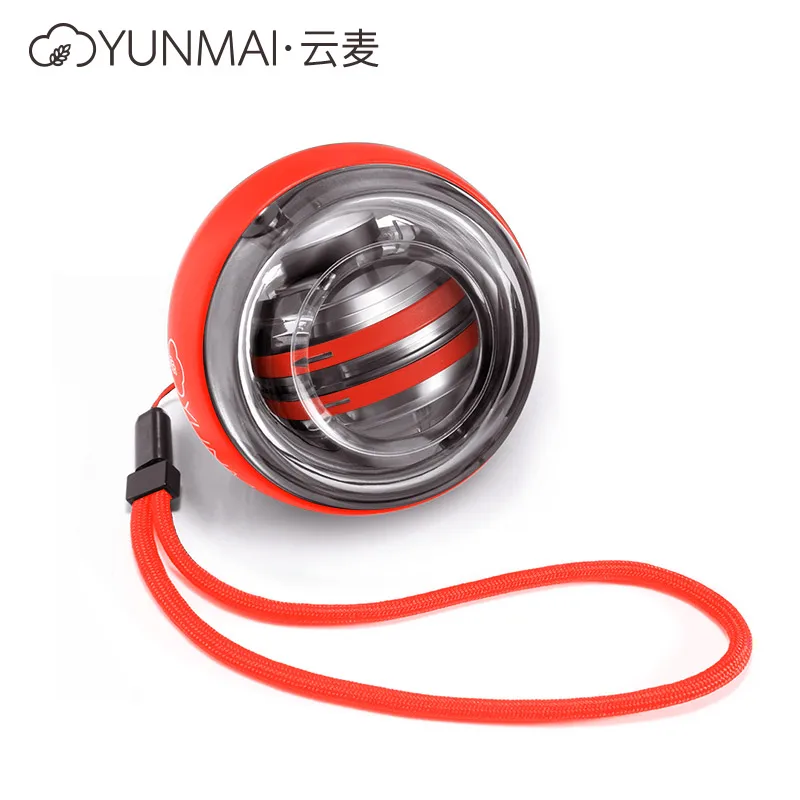 red XIAOMI MIJIA светодиодный тренажер для запястья мяч расслабляющий шар на гироскопе высокое качество мышцы сила мяч гироскоп тренажер для рук фитнес-оборудование - Цвет: red