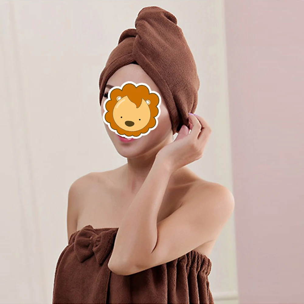 Magic Microfiber Hair Fast Drying Dryer Towel Bath Wrap Hat Quick Cap Turban Quick Dry Magic Bathing Wrap Towel 3