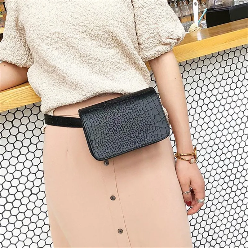 

Fashion Alligator Pattern Waist Pack Women PU Leather Adjustable Belt Bag Waist Pack Wallet Crossbody Bag Ladies Bags 20#7