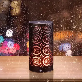 

LED Magnet Flame Effect Light, Flickering Flameless Candle Lamp USB Rechargeble Night Lights with Magnet Gravity Sensing Base CD