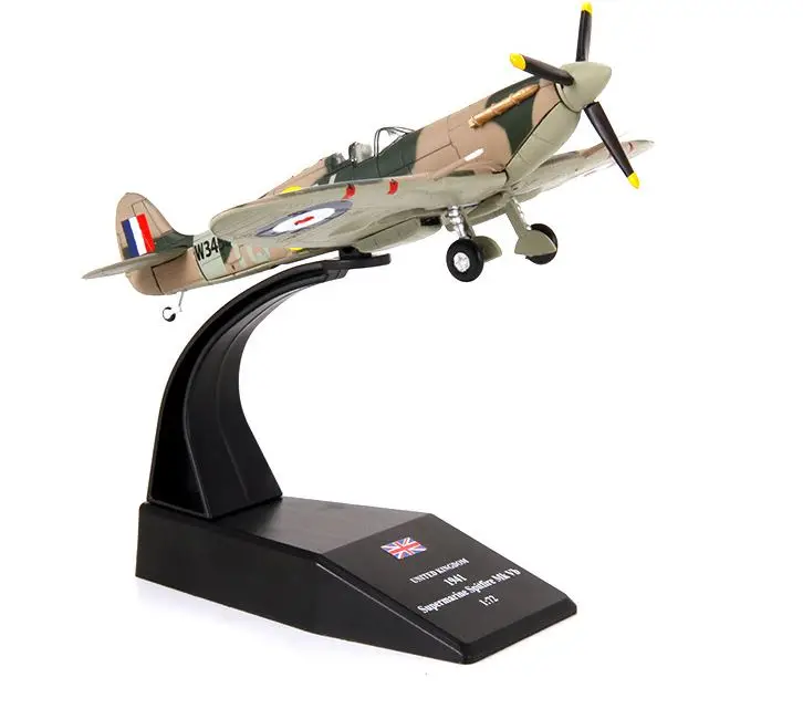 1: 72 Spitfire модель Второй мировой войны модель самолета из сплава моделирование военные украшения готовая коллекция продукта