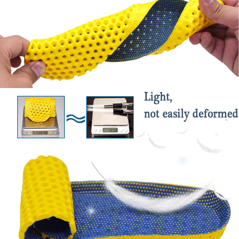 Stretch Breathable Deodorant Running Cushion Insoles For Feet Man Women Insoles For Shoes Sole Orthopedic Pad Memory Foam