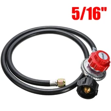 5/16 ''20PSI регулятор пропанового Газа Регулируемая горелка-гриль для барбекю ВОК фритюрница с 46'' шланг газовый камин нагреватель запасные части