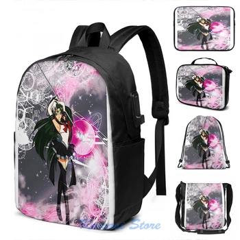 

Funny Graphic print Sailor Pluto USB Charge Backpack men School bags Women bag Travel laptop bag