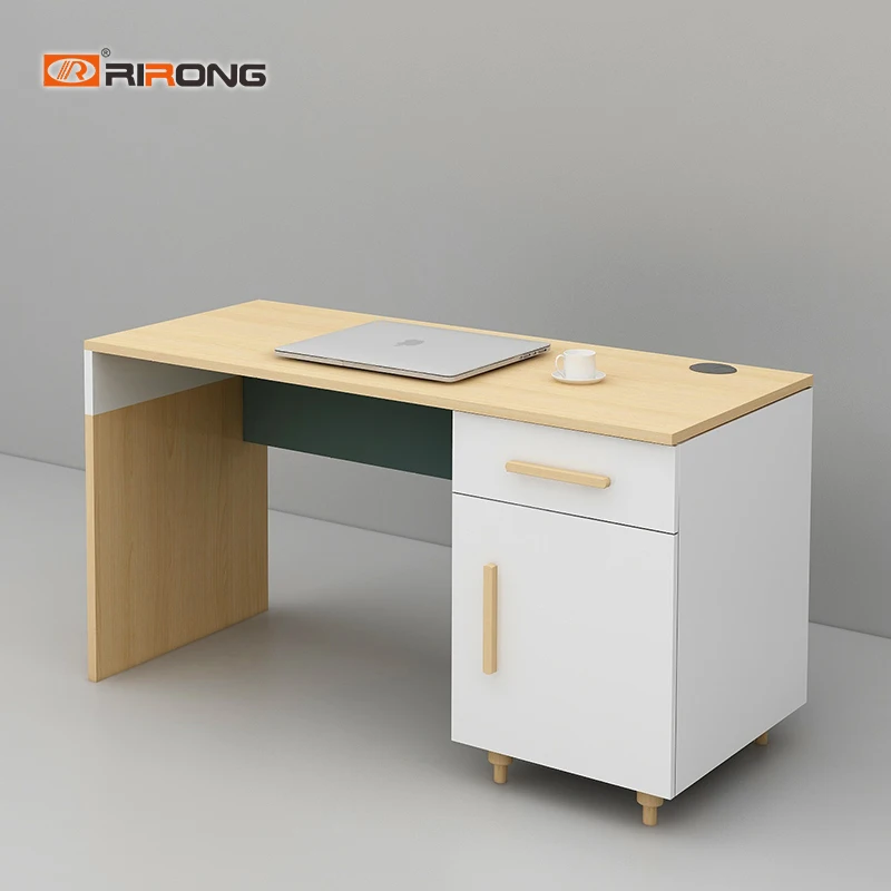 Современный деревянный небольшой размер домашний офис простой дизайн стоящий компьютер ноутбук стол с drawder рабочее место персонала стол мебель