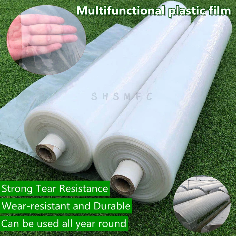 Thick 0.08,0.1,0.12mm Plastic Film Balcony Dustproof Cloth Greenhouse Agricultural Breeding Plant Transparent Rainproof Cloth