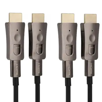 

4k 18Gbps HDMI Optical Fiber Line Cable with Separate Zinc Alloy Connectors for TV Projector New