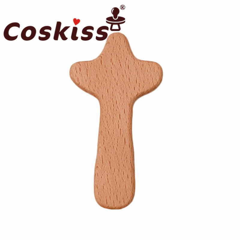 

Coskiss Beech Wooden Toys DIY Crafts Baby Teether For Making Rattles Key Educational Toy Wooden Teether For New Born Teether